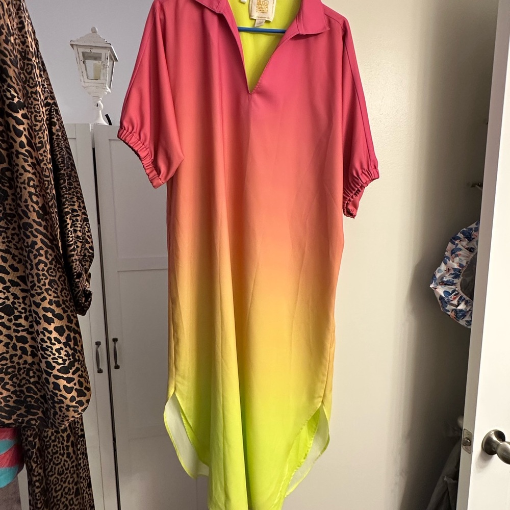 EUC Emily McCarthy midi dress size L